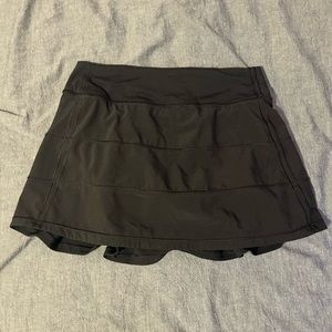 Black Lululemon Pace Rival Skirt